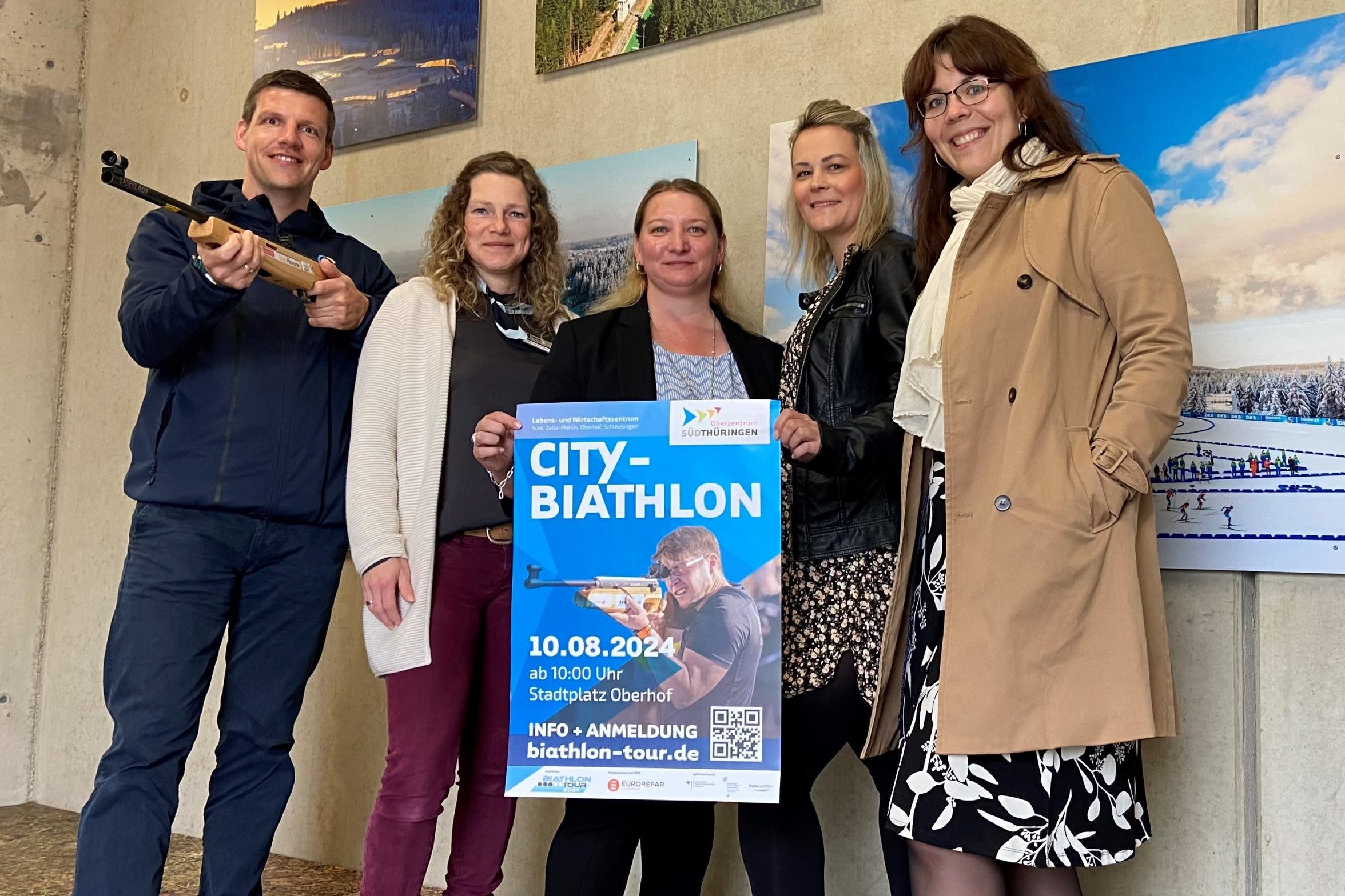 v.l.n.r. Das Team der AG Veranstaltungen: Fabian Weigel (Amt für Kultur, Tourismus & Sport Suhl), Tina von Nordheim (Tourismus GmbH Oberhof), Tina Heyder (Stadtmarketing Zella-Mehlis), Daniela Heßler (Tourist-Information Schleusingen), Anne Schlegel (Kommunikation KAG) / Quelle: Anne Schlegel