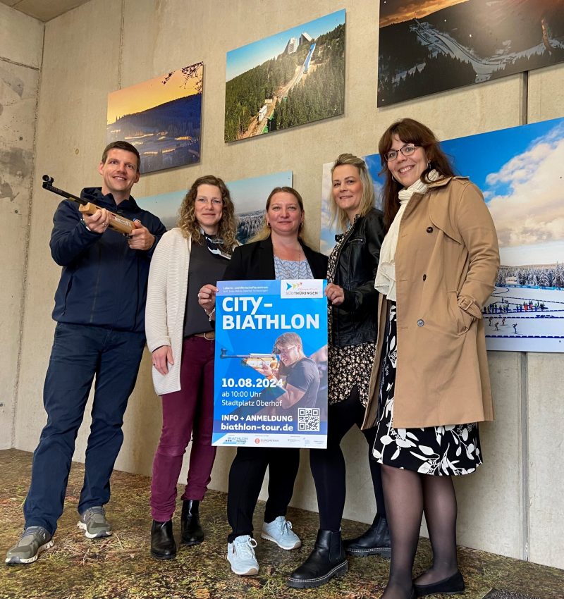 v.l.n.r. Das Team der AG Veranstaltungen: Fabian Weigel (Amt für Kultur, Tourismus & Sport Suhl), Tina von Nordheim (Tourismus GmbH Oberhof), Tina Heyder (Stadtmarketing Zella-Mehlis), Daniela Heßler (Tourist-Information Schleusingen), Anne Schlegel (Kommunikation KAG) / Quelle: Anne Schlegel