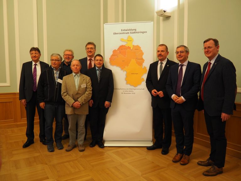 Bodo Ramelow und die Mitglieder der KAG in 2018