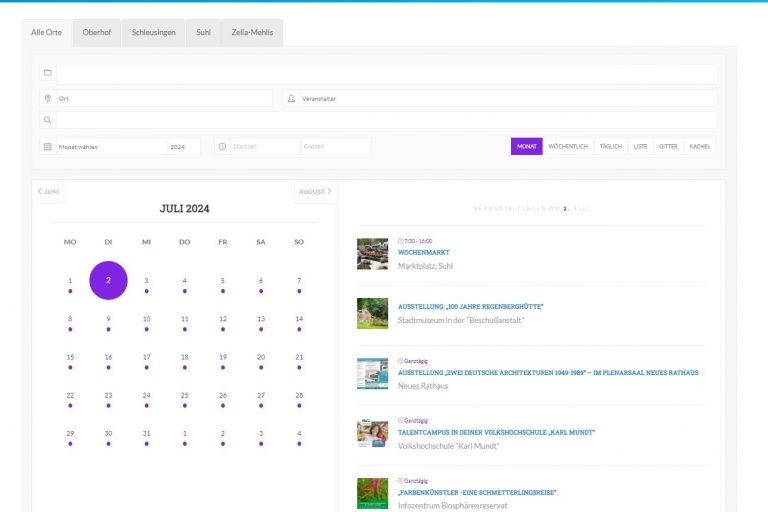 Veranstaltungskalender KAG