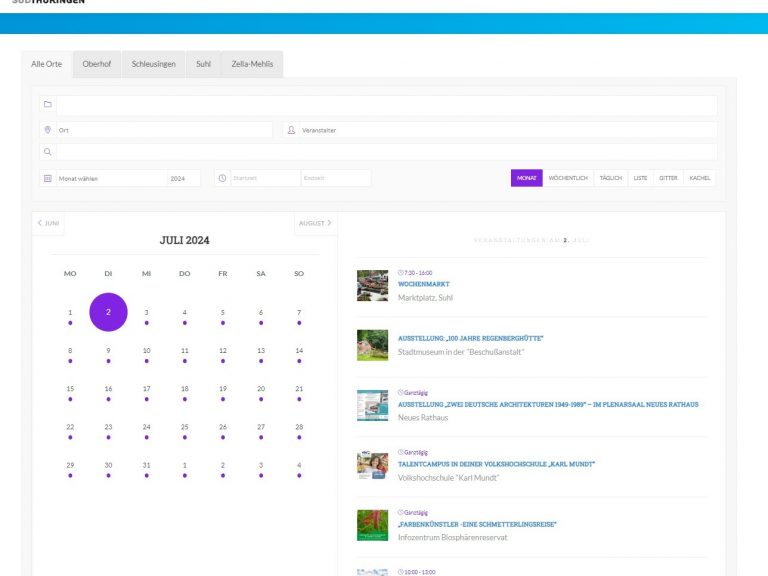 Veranstaltungskalender KAG