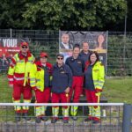 Mitglieder des ASB sicherten die Gesundheitsversorgung während der Veranstaltung ab.
