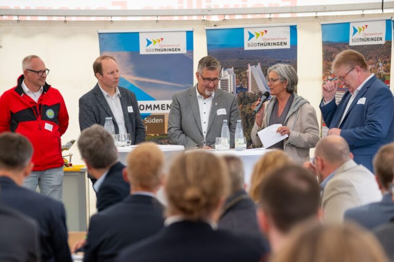 Das Podium im Blick