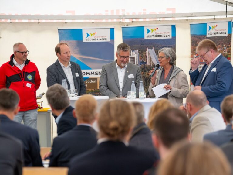 Das Podium im Blick